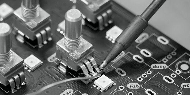 Ausschnitt einer Leiterplatte